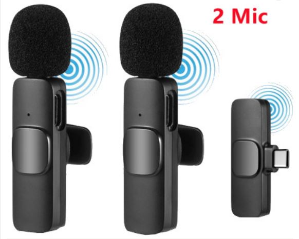 K9 Double Wireless Dual Microphone For Smartphone